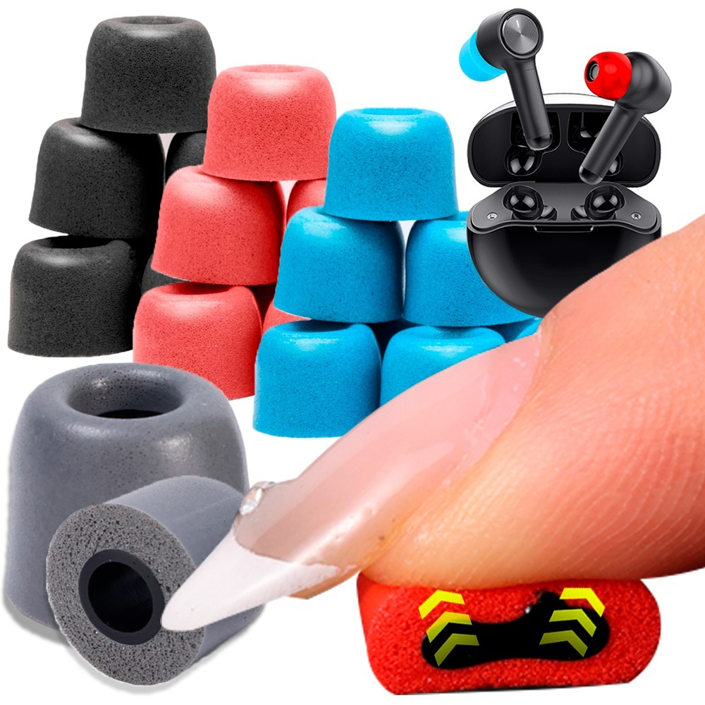 Earphone Foam Tip - 6-1 Para S/M/L Miękkie Wkładki Douszne