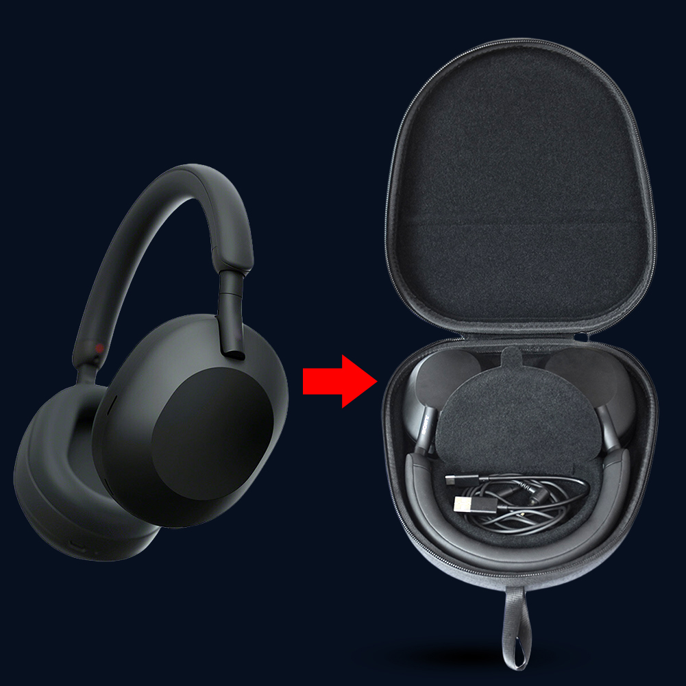 Headphone Case Hard - Wytrzymałe, ochronne etui z twardego materiału