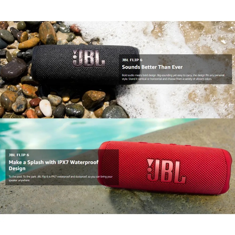 JBL FLIP6 – przenośny głośnik  – Jbl Speaker Flip 6 recenzja i cena