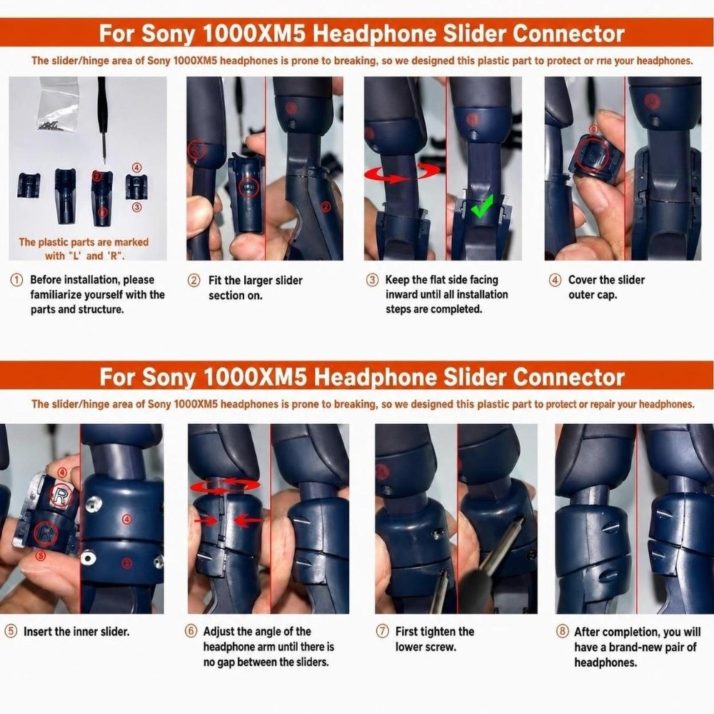 Zestaw do naprawy plastikowych – Sony Headphone Wh-1000Xm5 recenzja i cena