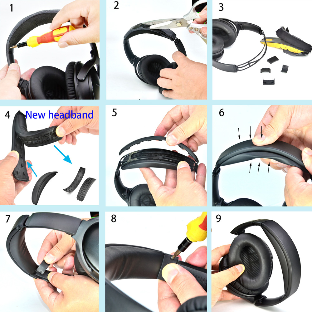 Zdejmowana opaska na głowę do  – Bose Headphone Qc45 recenzja i cena