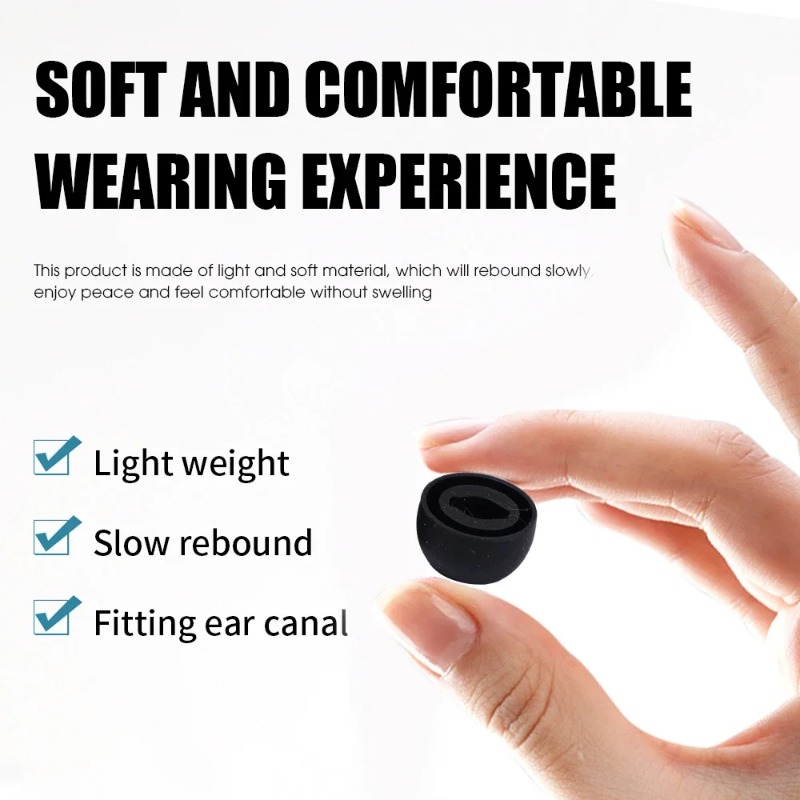 Silikonowe końcówki douszne do – Earphone Foam Tip recenzja i cena